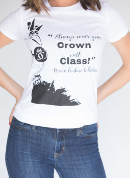 Classic "Wear Your Crown with Class" Crown Couture Tee