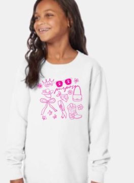 Beauty, Brains & Bows Couture Crew Neck Sweatshirt *NEW